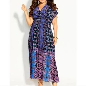 CITY Chic maxi soft Jagerry dress‎ size M PLUS SIZE 18 new!!!
